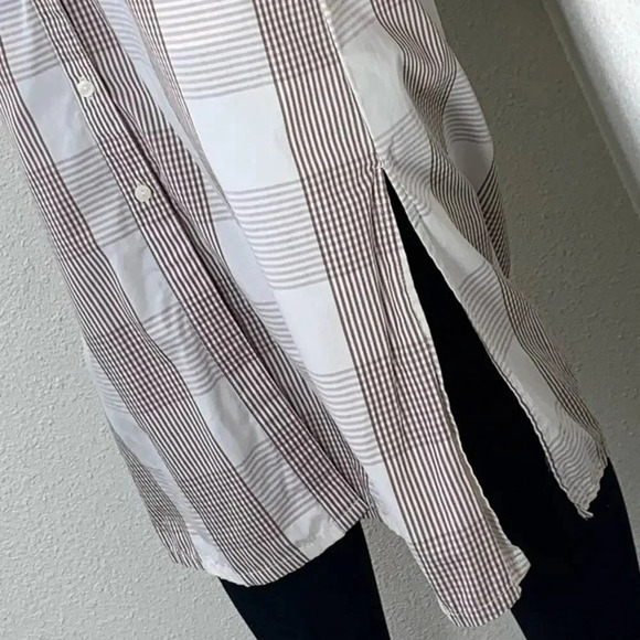 A NEW DAY Long Sleeve  Button Down Long Tunic Shirt Dress Women Size XS - Picture 5 of 14